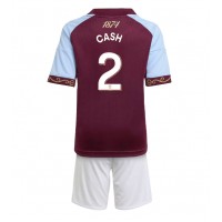 Aston Villa Matty Cash #2 Domáci Detský futbalový dres 2025-26 Krátky Rukáv (+ trenírky)